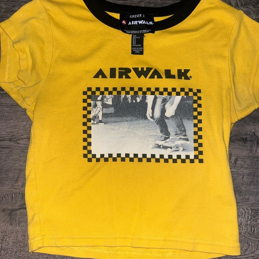 Airwalk Women’s Yellow Graphic T-Shirt